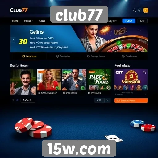 Jogadores destacam a interface amigável do site Club77